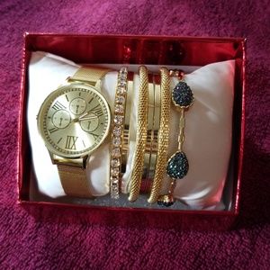 Watch and bracelet set